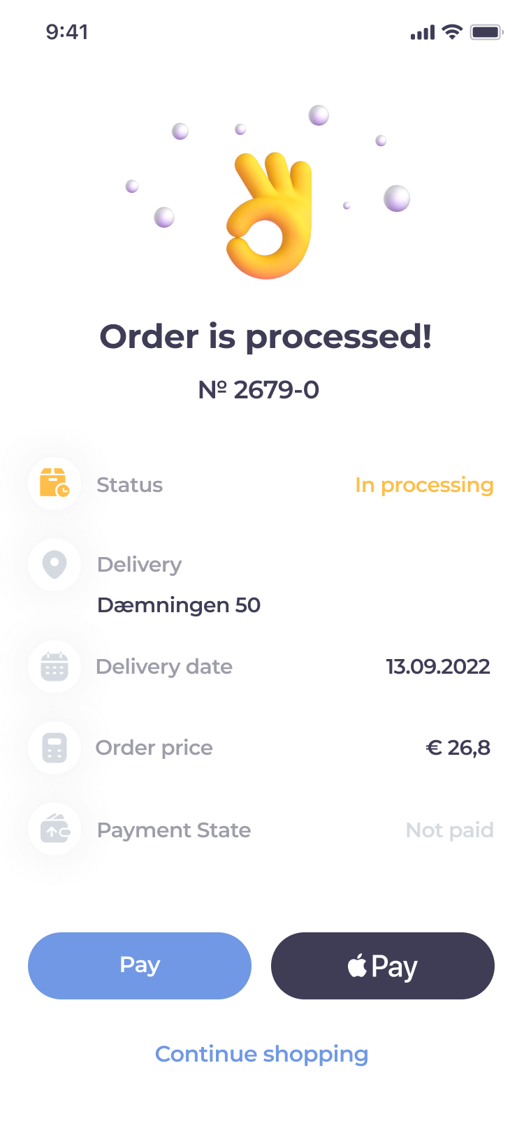 Easy ordering and payment